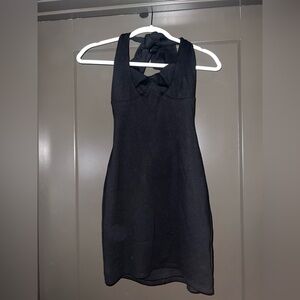 Lovers + Friends Black Halter Dress